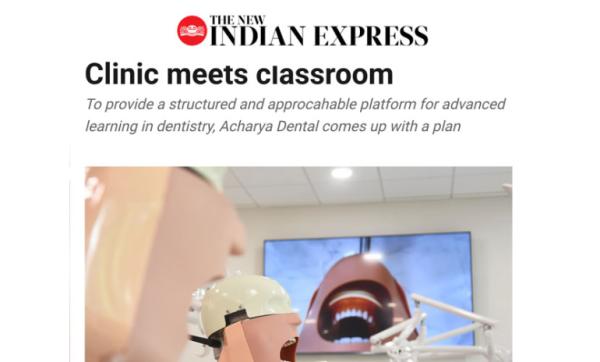 The New Indian Express - Clinic Meets Classroom The New Indian Express - Clinic Meets Classroom